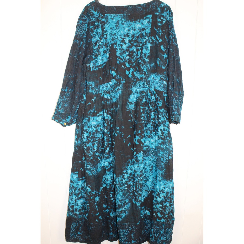 Soft Surroundings NWOT Spectral 3/4 Sleeve Crepe Midi Dress SZ XL - Picture 8 of 9